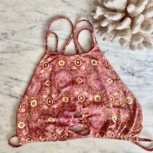 Frankies bikini high neck bikini top